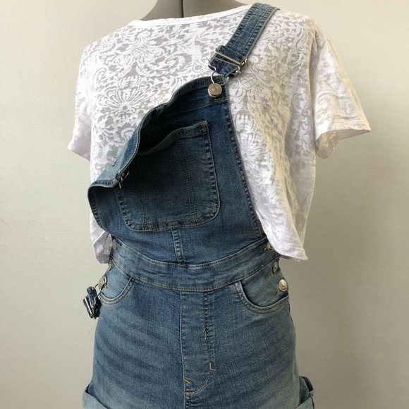 Denim Overall Shorts - Picture 5 of 5